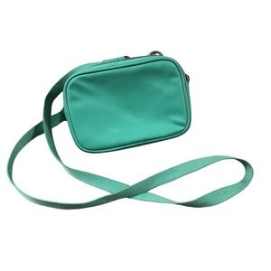 Zara Mint Green Crossbody Purse Vegan Leather long strap.